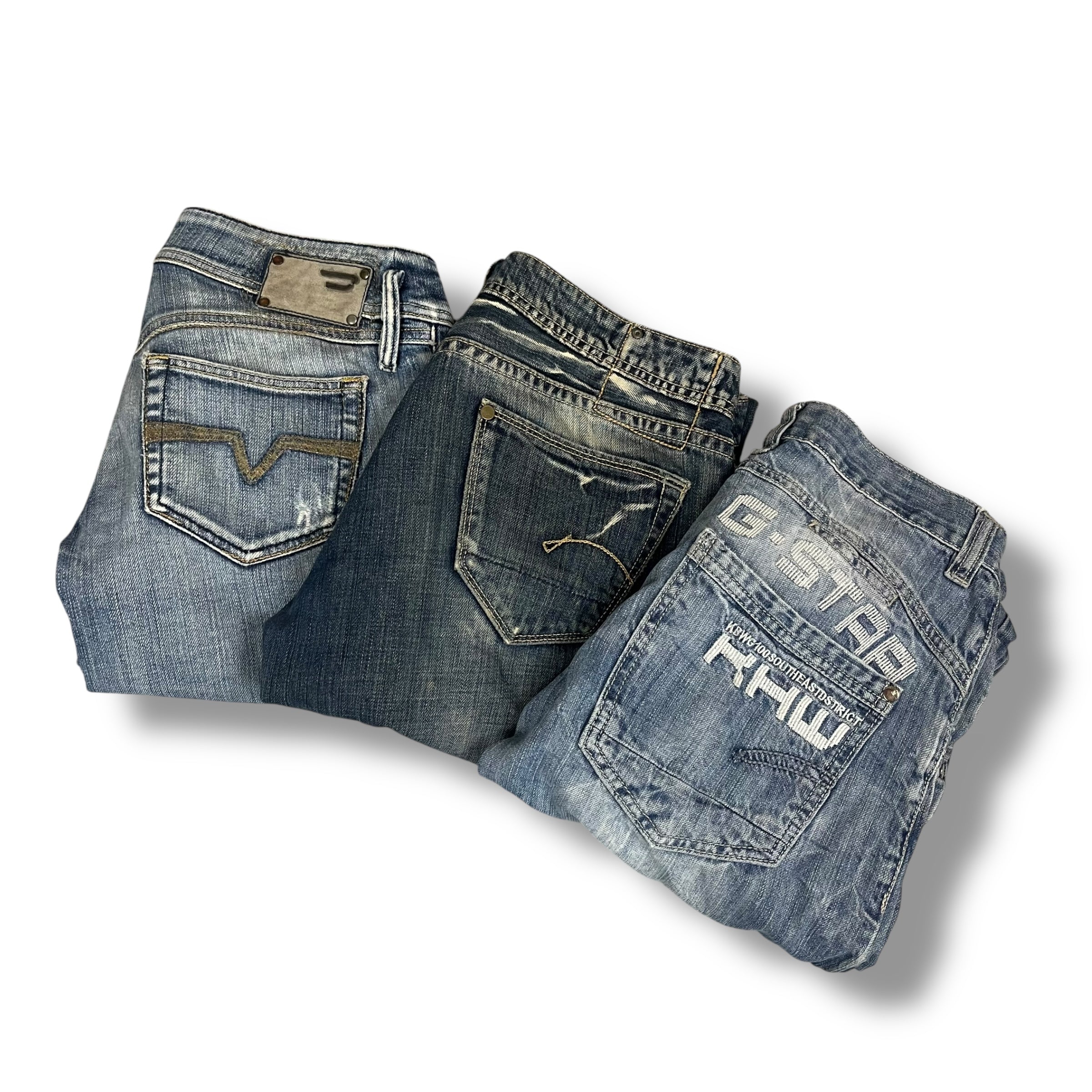 Y2K G-Star &amp; Diesel Jeans Box (3 Jeans)